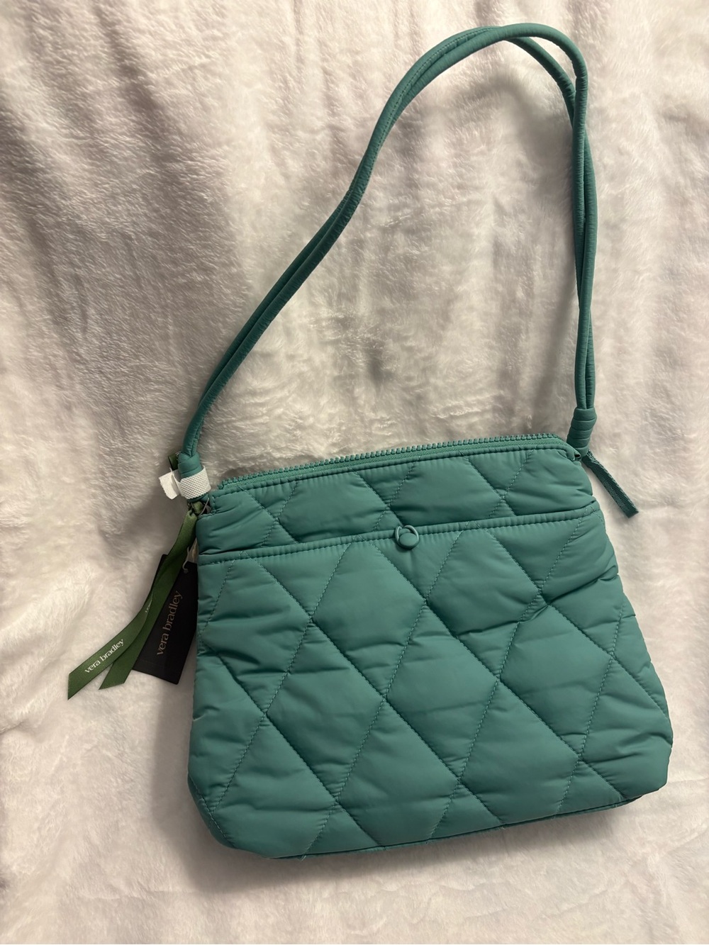 Vera Bradley Original Hipster Quilted Green Shoulder Bag New